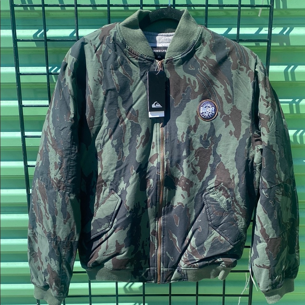 Quiksilver Men's Camouflage Bomber Jacket